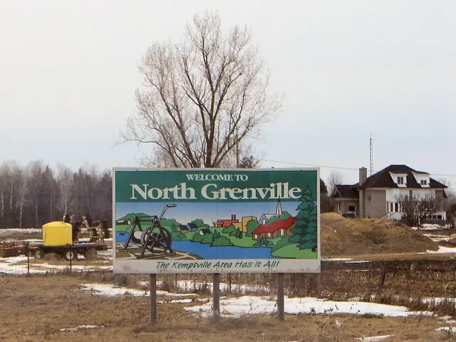 Le panneau de bienvenue de la municipalité de North Grenville, près de Kemptville.
