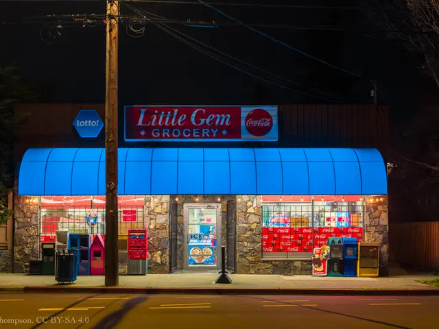 The exterior of a small neighbourhood grocery store.