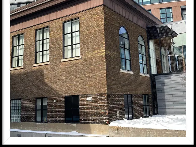 The renovated Rosemount Library with its glass front extension.