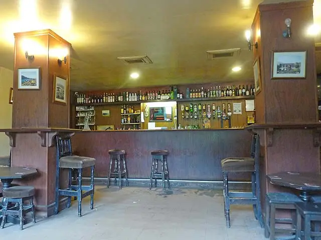 Interior of TJ O'Toole's pub in Tourmakeady, County Mayo, Ireland.