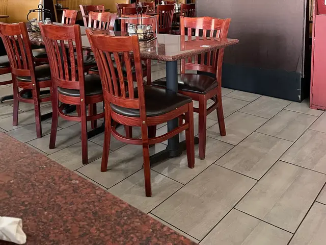 The interior seating area of an Italian pizzeria and restaurant.