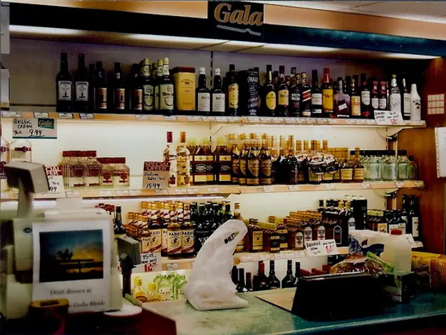 Checkout counter inside a Spar convenience store in Ireland.