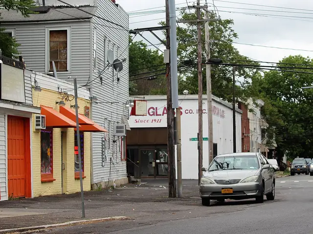 Exterior of a halal food restaurant in the Beverwyck neighborhood of Albany, New York.