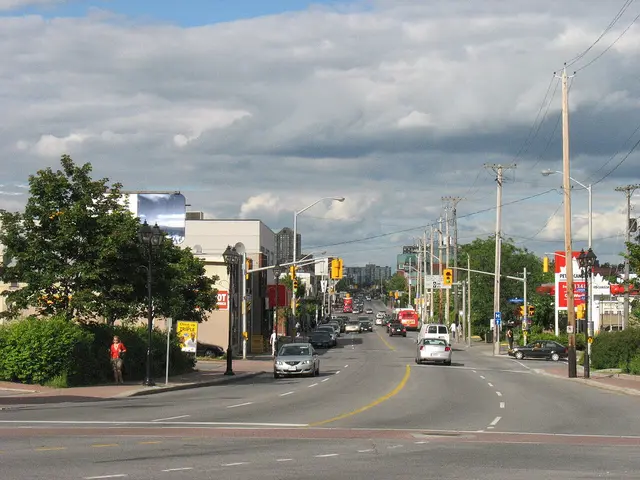 Le chemin de Montréal à Vanier, photographié depuis le pont Cummings.
