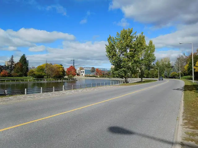 Colonel By Drive pathway along the Rideau Canal, Ottawa