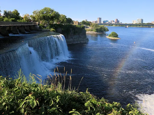 Rideau Falls where the Rideau River meets the Ottawa River